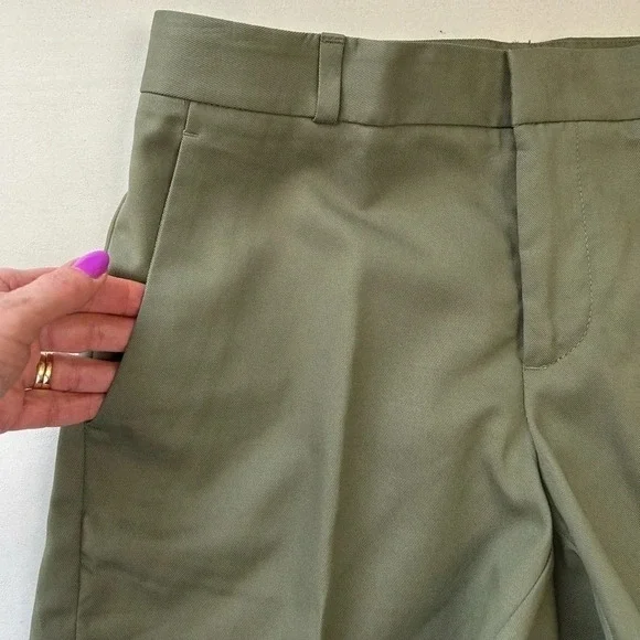 Banana  Republic Tailored Chino Shorts Tencel Army Green Size 0 NWT - Picture 11 of 16